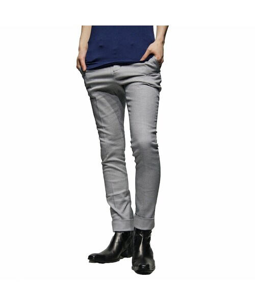 GalaabenD(ガラアーベント)の「ハウンドトゥースドビーチェックパンツ(その他パンツ・メンズ・ネイビー・S/M)」の4枚目の写真