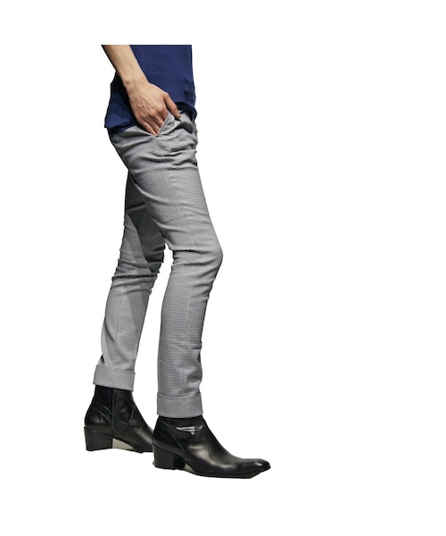 GalaabenD(ガラアーベント)の「ハウンドトゥースドビーチェックパンツ(その他パンツ・メンズ・ネイビー・S/M)」の5枚目の写真