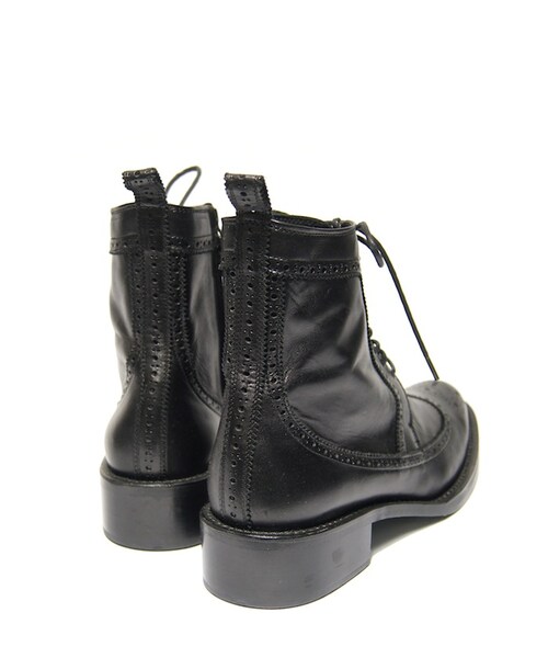 GalaabenD（ガラアーベント）の「Basic COWスキン WING TIP LACE-UP BOOTS（ブーツ・メンズ・ブラック・M (26cm～26.5cm)）」の3枚目の写真