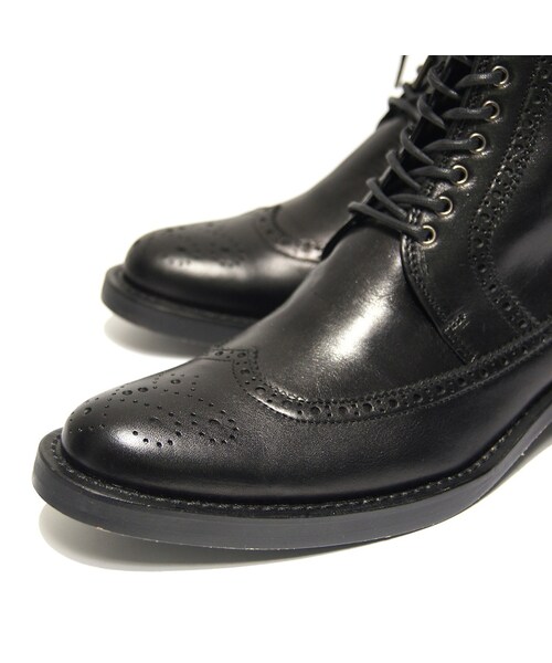 GalaabenD（ガラアーベント）の「Basic COWスキン WING TIP LACE-UP BOOTS（ブーツ・メンズ・ブラック・M (26cm～26.5cm)）」の5枚目の写真