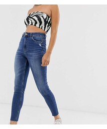 Bershka | Bershka super high waist jean in dark blue(デニムパンツ)