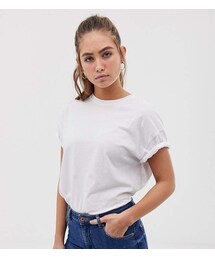 Bershka | Bershka oversized tee in white(Tシャツ/カットソー)