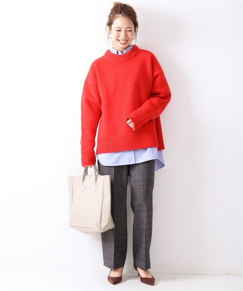 Spick & Span(スピックアンドスパン)の「サイドボタンチェックパンツ2◆(パンツ・ブラックベース/34/在庫あり/36/38)」の4枚目の写真