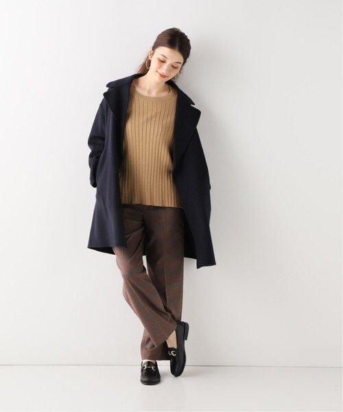 Spick & Span(スピックアンドスパン)の「サイドボタンチェックパンツ2◆(パンツ・ブラックベース/34/在庫あり/36/38)」の9枚目の写真