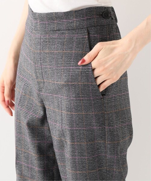 Spick & Span(スピックアンドスパン)の「サイドボタンチェックパンツ2◆(パンツ・ブラックベース/34/在庫あり/36/38)」の16枚目の写真