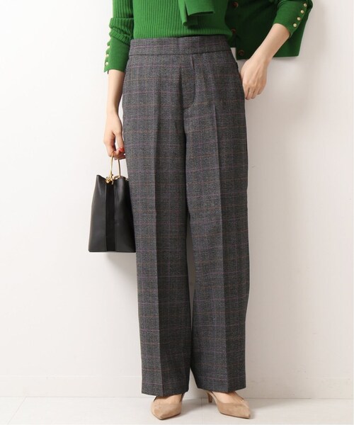 Spick & Span(スピックアンドスパン)の「サイドボタンチェックパンツ2◆(パンツ・ブラックベース/34/在庫あり/36/38)」の22枚目の写真