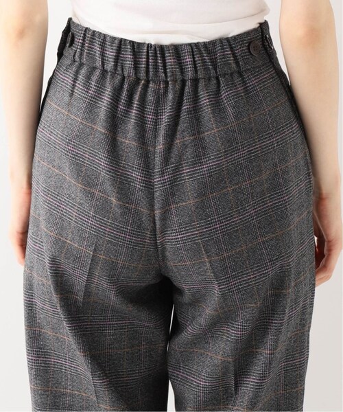 Spick & Span(スピックアンドスパン)の「サイドボタンチェックパンツ2◆(パンツ・ブラックベース/34/在庫あり/36/38)」の15枚目の写真