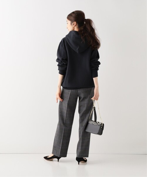 Spick & Span(スピックアンドスパン)の「サイドボタンチェックパンツ2◆(パンツ・ブラックベース/34/在庫あり/36/38)」の6枚目の写真