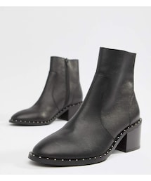 asos | Asos Design ASOS DESIGN Realm leather mid ankle boots(ブーツ)