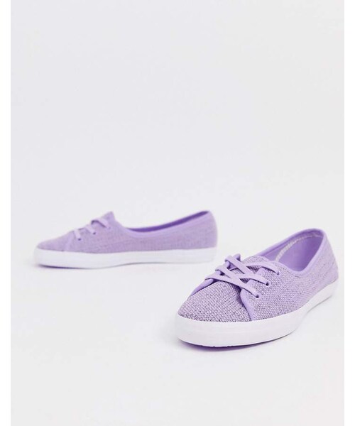 Lacoste slip on sneakers in lilac