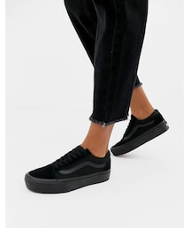 VANS | Vans Old Skool triple black platform sneakers(その他シューズ)