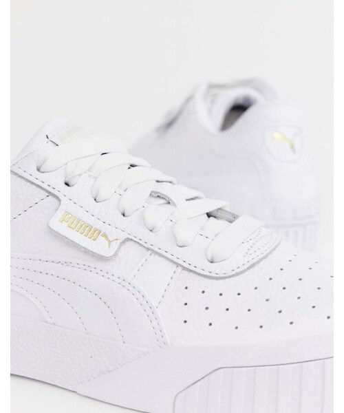 PUMA（プーマ）の「Puma Cali Triple White Sneakers（スニーカー・レディース・White・Us 5/Us 6/Us 7/Us 8/Us 9）」の2枚目の写真