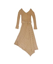 AULA AILA | AULA AILA アシンメトリーニットドレス(ワンピース)