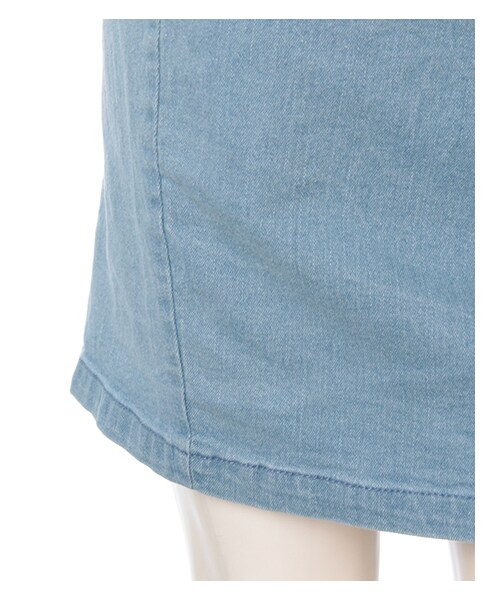 INGNI(イング)の「L51ベルト付タックコクーン/スカート(スカート・レディース・オフホワイト/ケミカル/デニム/ブルー/デニム/ブリーチ・M)」の5枚目の写真