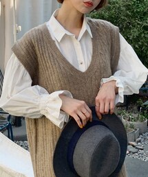 DHOLIC | ゴムスリーブシャツ(シャツ/ブラウス)