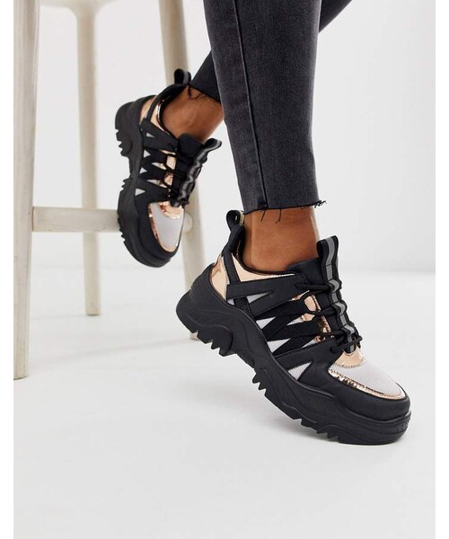 asos leather sneakers
