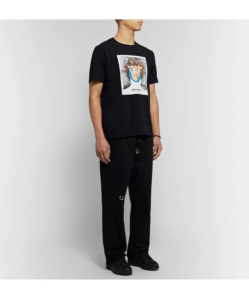 UNDERCOVER（アンダーカバー）の「Undercover Printed Cotton-Jersey T-Shirt（Tシャツ/カットソー・メンズ・Black・1/2/3）」の3枚目の写真