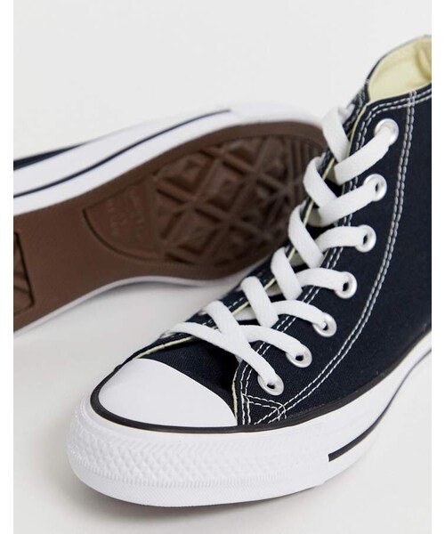 CONVERSE（コンバース）の「Converse Chuck Taylor All Star hi black sneakers（スニーカー・レディース・Black・Us 5/Us 5.5/Us 6/Us 6.5/Us 7/Us 7.5/Us 8/Us 8.5/Us 9/Us 9.5/Us 10/Us 10.5）」の4枚目の写真