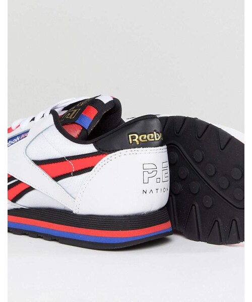 Reebok（リーボック）の「Reebok X P.E Nation Classic Nylon Sneakers（スニーカー・レディース・White・Us 5）」の4枚目の写真