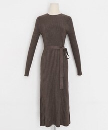 DHOLIC | ストラップ付リブニットワンピース(ワンピース)