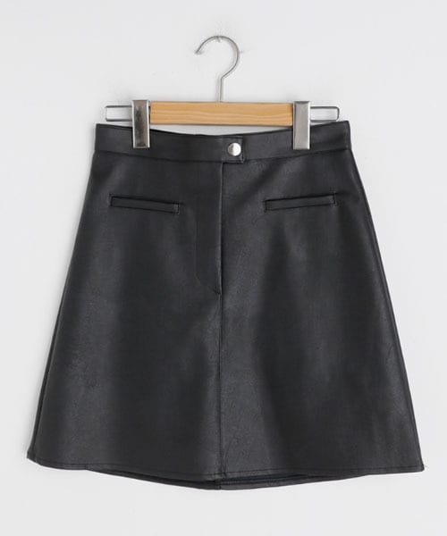 Dolce & Gabbana レザー ミニスカート ジュエローブ Jewelobe シンセティックレザー×スエードタッチ