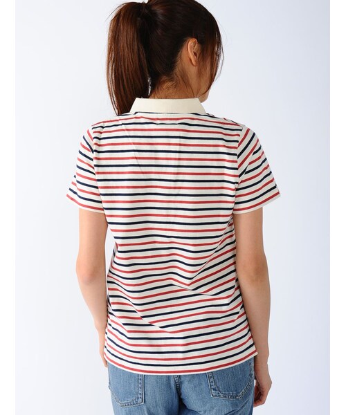 Rinajour(リナジュール)の「Rinajour (リナジュール) ボーダーポロシャツ(トップス・レディース・NAVY/OTHER/BLUE・F)」の20枚目の写真