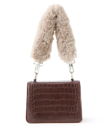 GRL | クロコダイル柄ファーハンドル2Wayバッグ(ショルダーバッグ)