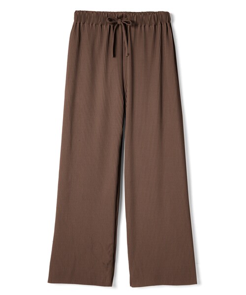 GRL（グレイル）の「細プリーツワイドパンツ（その他パンツ・レディース・ブラック/アイボリー/ブラウン・M）」の3枚目の写真