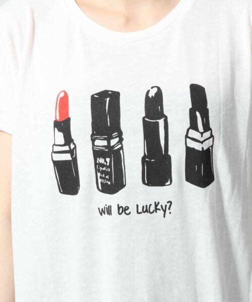 JEANASIS（ジーナシス）の「ARTリップTEE（トップス・レディース・オフホワイト/ブラック/グレー・FREE）」の8枚目の写真