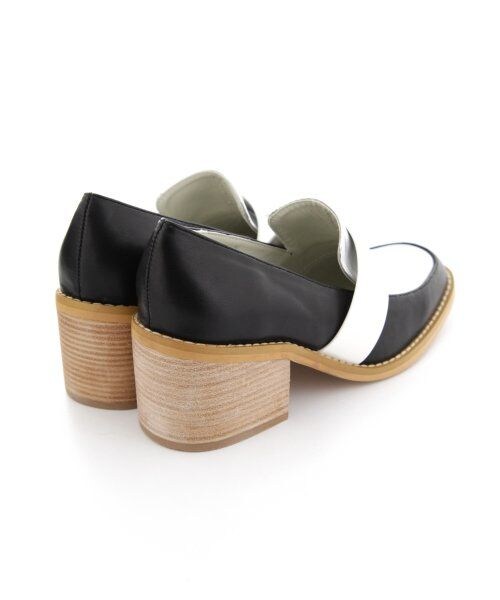 JEANASIS(ジーナシス)の「ブロックカラーヒールシューズ(シューズ・レディース・ホワイト系/ブラック系・M(23.5)/L(24.5))」の6枚目の写真