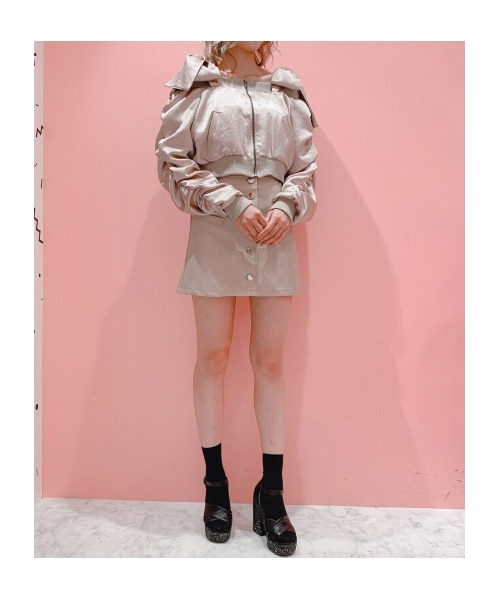 lilLilly（リルリリー）の「リボンオフショルMA-1（）」 - WEAR