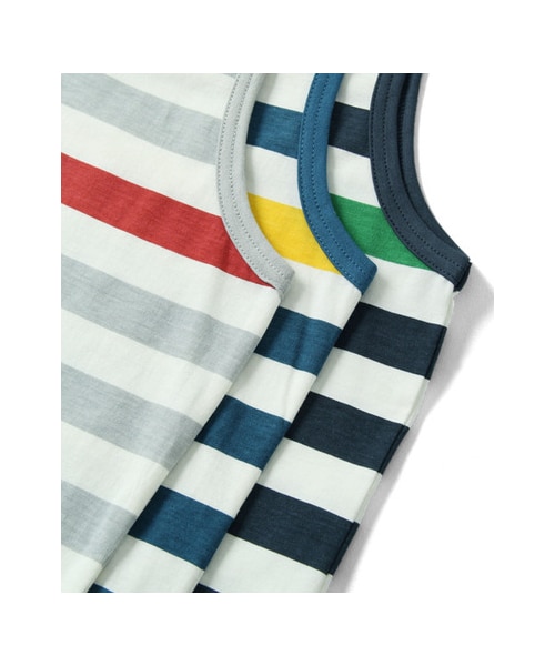 URBAN RESEARCH（アーバンリサーチ）の「天竺COOLMAXボーダープリントタンクトップ（トップス・メンズ・YELLOW/GREEN/RED・M/L）」の9枚目の写真