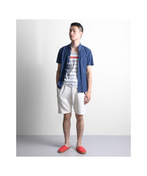 URBAN RESEARCH（アーバンリサーチ）の「天竺COOLMAXボーダープリントタンクトップ（トップス・メンズ・YELLOW/GREEN/RED・M/L）」の15枚目の写真