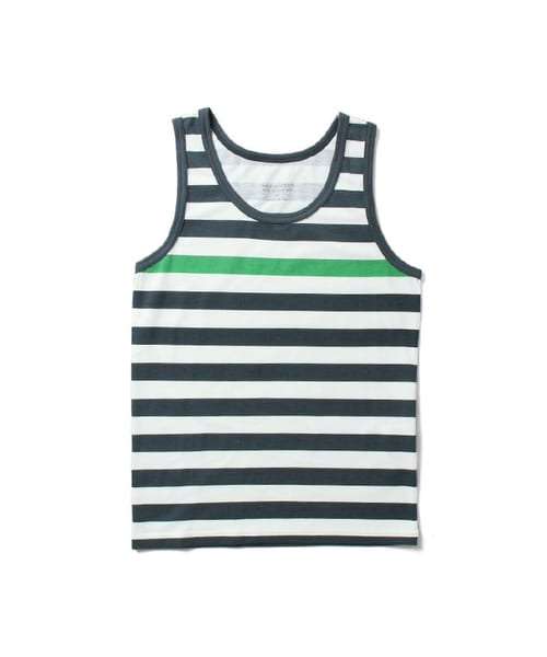 URBAN RESEARCH（アーバンリサーチ）の「天竺COOLMAXボーダープリントタンクトップ（トップス・メンズ・YELLOW/GREEN/RED・M/L）」の2枚目の写真