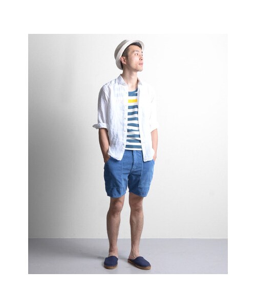 URBAN RESEARCH（アーバンリサーチ）の「天竺COOLMAXボーダープリントタンクトップ（トップス・メンズ・YELLOW/GREEN/RED・M/L）」の11枚目の写真