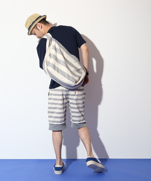 VIRGOwearworks（ヴァルゴウェアワークス）の「W line shorts ショートパンツ（パンツ・メンズ・NAVY/BLACK/RED/NAVY）」の5枚目の写真