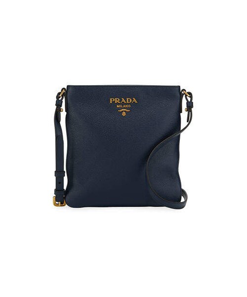 PRADA（プラダ）の「Prada Vitello Daino Crossbody Bag（ショルダーバッグ・レディース・Brown/Black/Beige/Blue/Gray・One Size）」の5枚目の写真