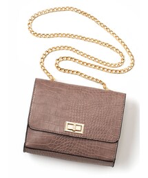 GRL | クロコダイル柄チェーンスクエアショルダーバッグ(ショルダーバッグ)