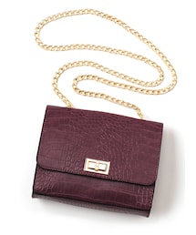 GRL | クロコダイル柄チェーンスクエアショルダーバッグ(ショルダーバッグ)