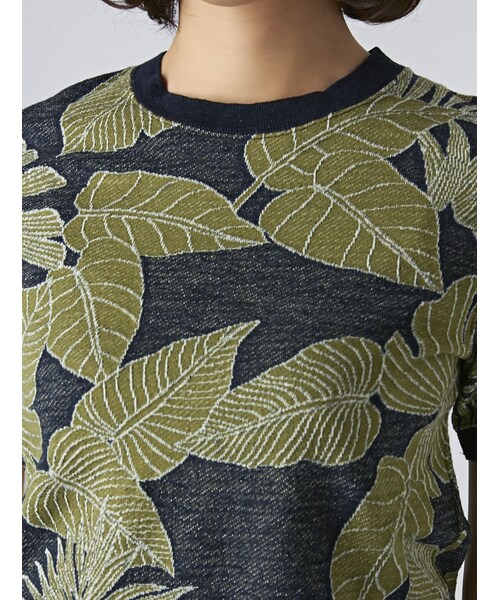 REMI RELIEF（レミレリーフ）の「REMI RELIEF (レミレリーフ) インディ゙ゴJQリーフ柄（トップス・レディース・BLUE・F）」の6枚目の写真