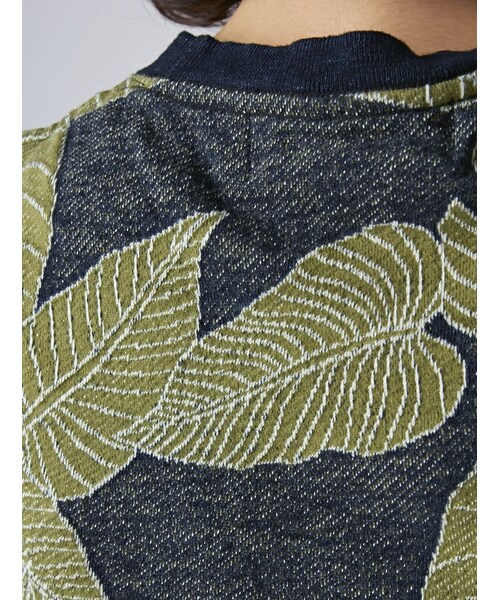 REMI RELIEF（レミレリーフ）の「REMI RELIEF (レミレリーフ) インディ゙ゴJQリーフ柄（トップス・レディース・BLUE・F）」の5枚目の写真