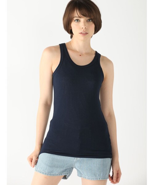 BEAVER（ビーバー）の「タンクトップ（トップス・レディース・BLACK/GREY/NAVY/WHITE/YELLOW/BLUE・F）」の19枚目の写真