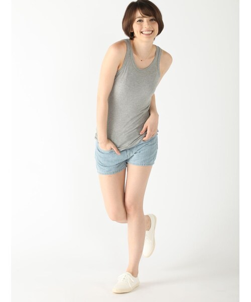 BEAVER（ビーバー）の「タンクトップ（トップス・レディース・BLACK/GREY/NAVY/WHITE/YELLOW/BLUE・F）」の14枚目の写真