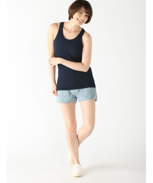 BEAVER（ビーバー）の「タンクトップ（トップス・レディース・BLACK/GREY/NAVY/WHITE/YELLOW/BLUE・F）」の20枚目の写真