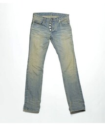 QL MansionMaker | EXCLUSIVE DAMAGED SLIM STRAIGHT DENIM(デニムパンツ)