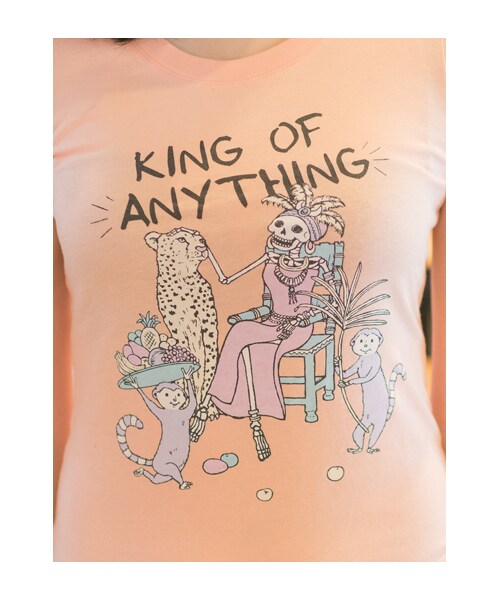 lazybone（レイジーボーン）の「King of anything *6/18到貨*（トップス・レディース・粉橘色・S/M/L）」の6枚目の写真