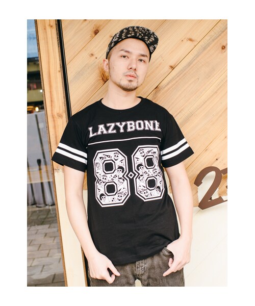 lazybone（レイジーボーン）の「LB Sporty Tee (men)（トップス・メンズ・白色/黑色・S/M/L/XL）」の7枚目の写真