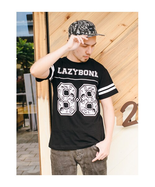 lazybone（レイジーボーン）の「LB Sporty Tee (men)（トップス・メンズ・白色/黑色・S/M/L/XL）」の8枚目の写真