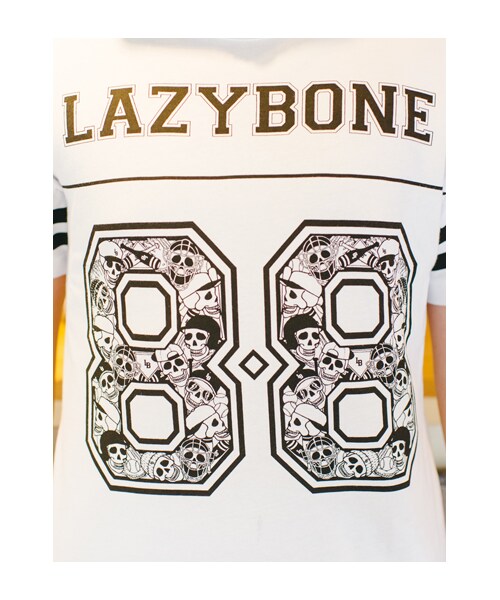 lazybone（レイジーボーン）の「LB Sporty Tee (men)（トップス・メンズ・白色/黑色・S/M/L/XL）」の6枚目の写真
