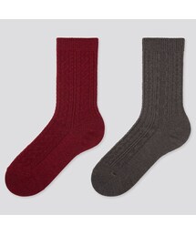 UNIQLO | ヒートテックソックス（ケーブル･2足組）(レギンス/スパッツ)